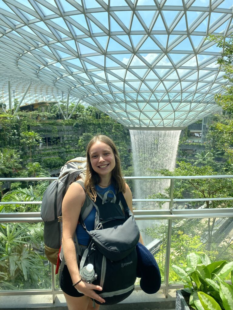 Myself standing in front of the Singapore Jewel.